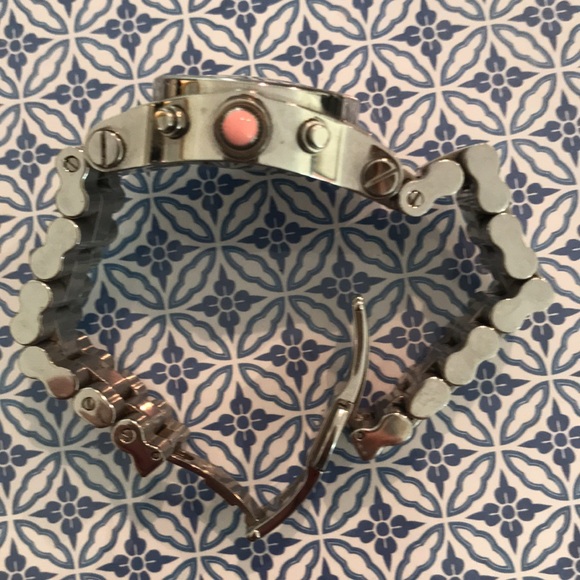 RENATO STAINLESS WATCH W/DIAMONDS - Picture 6 of 7